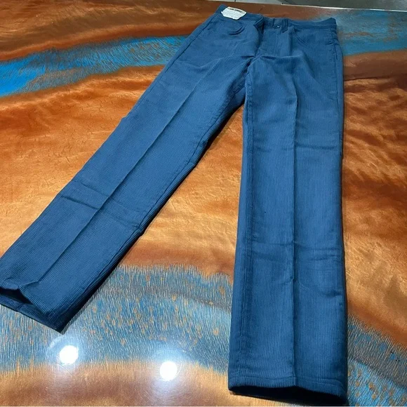 Vintage Lee Leens Lee Prest Corduroy Jeans Blue Made in USA 29x29
